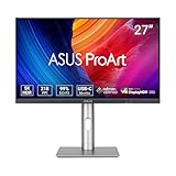 ASUS ProArt PA27JCV - 27 Zoll 5K Professioneller Monitor - 16:9, 5120 x 2880, 10-bit, LuxPixel AGLR, Auto KVM, ergonomisch, Calman, DisplayHDR 500 - DisplayPort, HDMI, 96W USB-C, USB-Hub, Speaker
