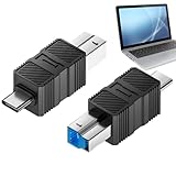 Genérico USB A B Adapter, USB A B 3.0 Konverter mit Hochgeschwindigkeitsübertragung, Plug and , Konverterkabel für Laptops, Tablets und Dockingstationen