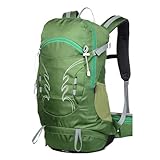 AEETYL Outdoor-Bergsteigertasche mit großem Fassungsvermögen von 30 l und Regenschutz, verschleißfester Camping-, Sport-, Wander- und Fahrradrucksack für Herren und Damen,Style15,30L