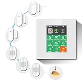 LANBON Alarm Home Security System, Smart Home Alarm Pack 7-teiliges Set, 2 Smart Lichtschalter + 7 Alarmzonen, Arbeit mit Alexa, Google Home, L8-HAK