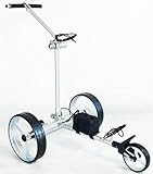 GT-Art (T-bar) Aluminium Elektrischer Golfwagen mit Fernbedienung, faltbar, GRAU