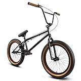 Elite BMX Bike 20 Zoll & 16 Zoll Einsteiger Freestyle Trick BMX Fahrräder für Kinder und Erwachsene Männer Frauen (50,8 cm, Black Gum)