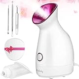 Gesichtssauna Gesichtsdampfer Gesicht Dampf, Wolady Professional Nano Ionic Dampfgerät, Porenreiniger Gerät für Gesicht Persönliche Hautpflege Gesichtspflege Gesicht SPA