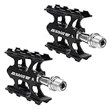 Abaodam 1Paar rutschfeste Fahrradpedale für Mountainbike Rennrad Flache Staubdicht Ergonomisches Design für Beim
