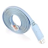 FRGMNT 1 Stück 1,8 m USB auf RJ45 Kabel USB auf RS232 Serie-Kabel USB auf RJ45 CAT5 Konsole Adapter Kabel Kabel für Router