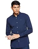 Tommy Jeans Herren Hemd TJM Original Langarm, Blau (Black Iris), XL