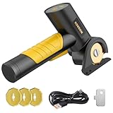 kowdom Elektrischer Kartonschneider & Rollschneider mit 3 Klingen, LED-Anzeige, Wechsler für Pappe, Papier, Leder, Kunststoff, Teppich und Tapete - Ideal zum Basteln, DIY & Heimwerken