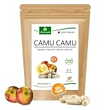 MoriVeda Vitamin C Kapseln Camu Camu hochdosiert 120 St. (120Kapseln) I Extrakt – Die Vitamin-Bombe mit 40x mehr Vitamin C als Zitronen I Vegan & Glutenfrei I 100% Premiumqualität – 20 Jahre Erfahrung