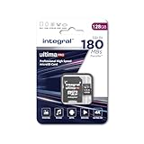 Integral 128 GB Micro SD Karte 4K Video Lesegeschwindigkeit 180 MB/s und Schreibgeschwindigkeit 150 MB/s MicroSDXC A2 C10 U3 UHS-I 150-V30 Unsere schnellste High Speed Micro SD Speicherkarte