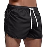 Badeshorts Für Herren, Badehosen Kurz Badehose Männer Schwimmhose Boxer Badepants Wassersport Kurze Hose Schnelltrocknend Schwimmshorts Mit Reissverschluss Herren Badeshorts Herren Männer Schwimmhose