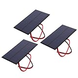 3 Stück DC 6 V 1 W Solarpanel-Zellen-Stromversorgungsmodul, Polykristallines Silizium-Solarpanel, Tragbares Solarpanel Für DIY-Projekte, Handy-Ladegeräte