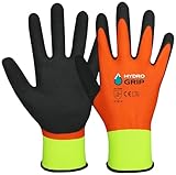 ACE HydroGrip Doppelpack Arbeitshandschuhe - wasserdicht beschichtete Schutzhandschuhe für Damen & Herren - 10/XL (2er Pack)