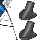 Golf-Halterung: Golf-Taschenbeine, Gollf-Rücktaschen, nachhaltiger Ersatz, 2 abnehmbare schwarze Füße, für Gollfauszüge, einfach zu installieren, Zubehör