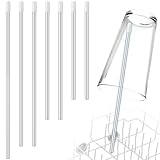 TOPCZY Glashalter & Flaschenhalter für Spülmaschine, Flaschentrockner Ständer, Edelstahl Flaschenhalter mit Sodastream, Aufsteckhalter für Biergläser, Weingläser, Flaschen - 7 Stück