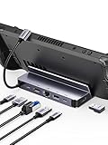 UGREEN Steam Deck Dock Kompatibel mit Steam Deck OLED, ASUS ROG Ally, ROG Ally X USB C Docking Station mit HDMI 4K@60Hz, Gigabit Ethernet, USB C/USB A Ports, PD 100W