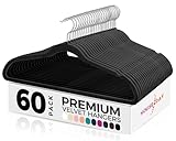 HOUSE DAY Kleiderbügel Samt 60 Stück, Kleiderbügel...