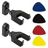 Gitarrenständer 2-teilig mit 4 Plektren Gitarrenhalter Wandmontage Gitarrenwandhalter Gitarrenständer Gitarrenhalter Schwebende Gitarre