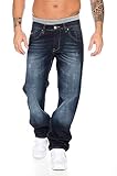 Rock Creek Herren Jeans Hose Blau RC-2091 [W34 L36]