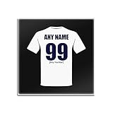 Bolton Untersetzer aus Glas, quadratisch, Motiv: Fußballclub-Design, Farboptionen, personalisierbar, personalisierbar – jeder Name/Nachricht auf Ihrem einzigartigen Matten-Pad – The Trotters Whites