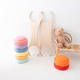 Stapelwelt personalisierbare Abenteuerbrücke für Stapelstein®, Stapelsteine® Zubehör, Brett, Balancierbrett, Geschicklichkeit Training für Kinder für Sport und Freizeit
