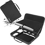 Smatree 15,6 Zoll Laptop Tasche Aktentasche Kompatibel mit 15,6 Zoll Samsung Galaxy Book3 360/Book2 Pro 360/Galaxy Book Pro 360, Schutz und Stoßfeste Hartschale mit Zubehör Organizer Fach,Schwarz