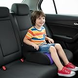 AufblasbareSitzerhöhung für Auto K-inder - Leicht & Tragbar, Extra Schmal, Bequem & Reisefreundlich - Ohne Pumpe Sekunden Aufblasbar, Ergonomisch mit WeicherPolsterung 49x37 x5cm ﻿ (Lila)