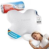 Seitenschläferkissen ACAMAR, Third of Life - Innovationspreisgewinner 2022, Orthopädisches Nacken-Kissen gegen Nackenschmerzen, Viscoelastischer Memory-Foam, Ergonomisches Kopfkissen mit Thermo-Bezug