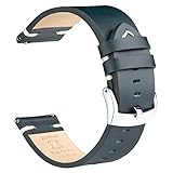 OTTOODY Leder-Uhrenarmbänder, 18 mm, 20 mm, 21 mm, 22 mm, Schnellverschluss, genarbtes Leder, Uhrenarmband für Damen und Herren, stilvolles Vintage-Ersatzarmband für Uhr und Smartwatch