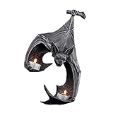 dongguan Wandkerzenhalter - Gothic Kerzenhalter aus schwarzem Harz, einzigartige und zarte Kerzen für Wanddekorationen, Wohnaccessoires für Halloween-Thanksgiving-Party