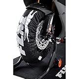 FLM Motorrad Reifenwärmer 120/70/R17 und 190/55/R17 | 80° in 45 Minuten | Vorheizen für Rennen und Ausfahrten