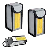 2 Pcs Lipo Safe Bag Lipo Akku Tasche Feuerfest,Lipo Batterie Safe Bag,Feuerfeste Sicherheitsschutztasch,Schützt die Batterie Während des Ladevorgangs,Feuer und Explosionsgeschützt