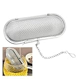 Gewürzei,Gewürzsieb Zum Mitkochen,Gewürzsäckchen Zum Kochen,Gewürzsäckchen Zum Mitkochen Edelstahl Sieb,Gewürzkugel Gewürzfilter Groß,einhängen Teekugeln Räutersäckchen,Kräuterbeutel,Kochnetz,Glühwein