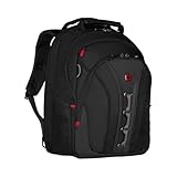 WENGER Legacy Laptop-Rucksack, Notebook bis 16 Zoll, 24 l, Damen Herren, Business Uni Schule Reisen, Schwarz/Grau, 600631