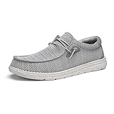 Bruno Marc Herren Mokassins Flache Slipper Slip on Loafer Weich Comfort Klassische Schuhe,Size 47,Grau,BLS211