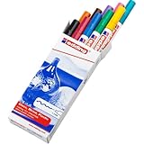 edding 751 Glanzlackmarker Set - mehrfarbig - 10 bunte Lackmarker - Rundspitze 1-2 mm - Lackstift für Glas, Stein, Holz, Kunststoff und Papier - wasserfest, stark deckend