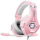 Ozeino Gaming Headset mit Mikrofon 3D Surround Sound Headphones Noise Cancelling RGB Licht