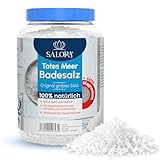Salora ® Original Totes Meer Badesalz [Frei von Zusatzstoffen] - 2,5 Kg Premium Meersalz Badesalz aus Jordanien - Vollbad oder Fußbad Salz mit Peeling Effekt