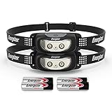 Energizer Stirnlampe LED, Universal Plus Nachtsicht Kopflampe für Camping, Outdoor, Angeln und Wandern, 2 Stück