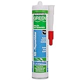 Unterwasserkleber für Teich, Aquarium und Pool | Wagner Green MS Polymerkleber schwarz 310ml in DIN Kartusche | Spezial Reparatur Dichtmasse | Kleber für Teichfolie | abdichten von PVC- EPDM Folien…