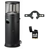 Enders Polo 2.0 Gas Terrassenstrahler | Heizstrahler für Terrasse, Garten, Camping, Outdoor mit Umkippsicherung inkl. Sturmfeuerzeug & Gasflaschen-Schlüssel