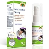 SUNLIFE Melatonin-Spray hochdosiert - 1 x 30 ml - Natürliches Einschlafspray mit 1mg Melatonin pro 2 Sprühstöße - Ideal für Jetlag & zum Einschlafen - Schlafspray mit 200 Sprühstößen
