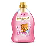Kuschelweich Premium Weichspüler - 750 ml für 28 Wäschen, kuschlig-weich, hautverträglich, mikroplastikfrei - Eleganz