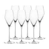 Spiegelau & Nachtmann, 6-teiliges Gläser-Set, Kristallglas, Definition - (6 Champagnergläser)