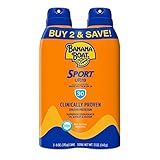 Banana Boat Ultra Mist Sport Performance Broad Spectrum Sun Care Sunscreen Spray - Twin Pack - SPF 30, 6 ounce by Banana Boat