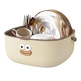 Siebe und Siebe für die Küche – doppellagige - und Gemüsewäsche, große Kapazität, spülmaschinenfest, Obstwaschschüssel mit Sieb für Wohnung und Zuhause