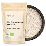 Kamelur Bio Indische Flohsamenschalen (1kg) Ballaststoffreiche Flohsamen Schalen