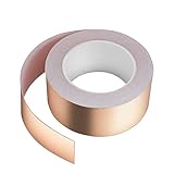 Kupferband 30M x 50mm, Vegena Kupferfolienband EMI Copper Foil Tape Abschirmband Kupferfolie Kupferband Selbstklebend Klebeband Schneckenband Schneckenschutz