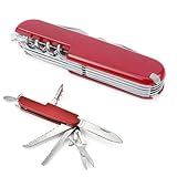 GNHG 1 Artikel Schweizer taschenmesser,Schweizer Messer,Schweizer taschenmesser Mini, Swiss Army Knife,Multifunktionales Outdoormesser (11 Funktionen)