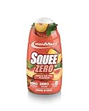 IronMaxx SqueeZero - Peach Ice Tea 65ml Sirup, Erfrischendes Geschmackserlebnis für 8 Liter, Zuckerfrei und Kalorienfrei in 100ml verzehrfertigem Getränk
