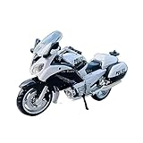 YSAEDATY 1:18 BMW Yamaha R1200 RT Polizeimotorrad Serie Silvado Original Autorisiertes Simulationslegierungsmotorrad